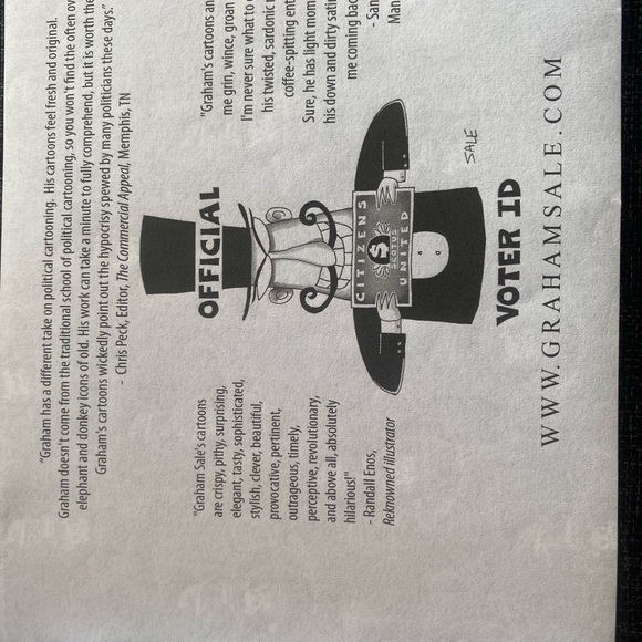 ⭐️Graham Sale⭐️Autographed copy of the 2013 edition of Political Cartoons - Picture 6 of 11